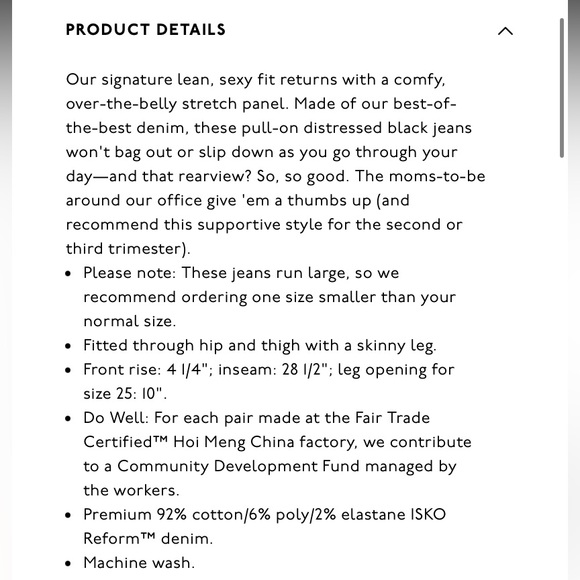 NWT Madewell Over-the-Belly Maternity Skinny Jeans - Picture 7 of 16